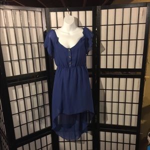 Blue High/Low Dress